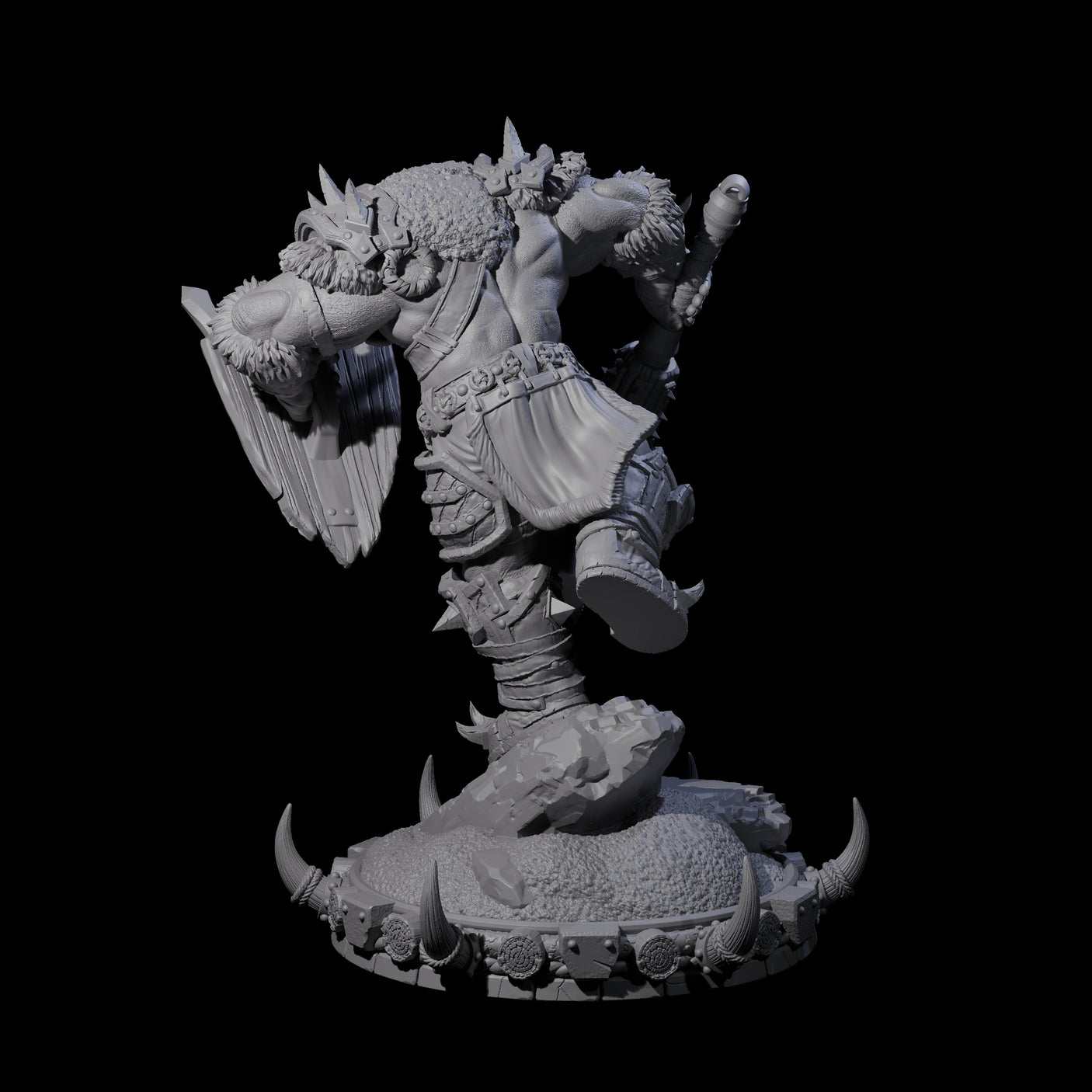 Frostbane Orc K Miniature for Dungeons and Dragons, Pathfinder or other TTRPGs