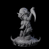 Frostbane Orc L Miniature for Dungeons and Dragons, Pathfinder or other TTRPGs