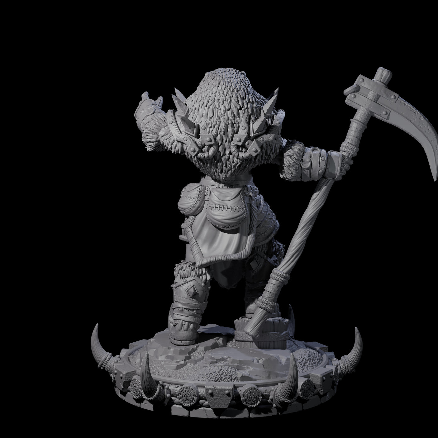 Frostbane Orc L Miniature for Dungeons and Dragons, Pathfinder or other TTRPGs