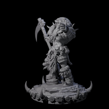 Frostbane Orc L Miniature for Dungeons and Dragons, Pathfinder or other TTRPGs