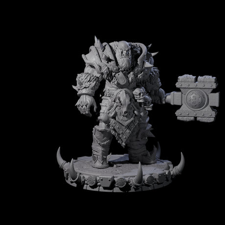 Frostbane Orc M Miniature for Dungeons and Dragons, Pathfinder or other TTRPGs