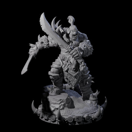 Frostbane Orc N Miniature for Dungeons and Dragons, Pathfinder or other TTRPGs