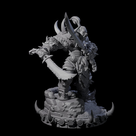Frostbane Orc N Miniature for Dungeons and Dragons, Pathfinder or other TTRPGs