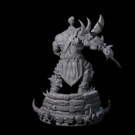 Frostbane Orc N Miniature for Dungeons and Dragons, Pathfinder or other TTRPGs