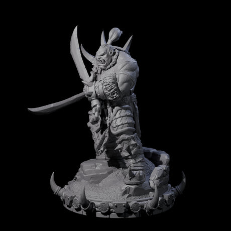 Frostbane Orc N Miniature for Dungeons and Dragons, Pathfinder or other TTRPGs