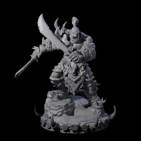 Frostbane Orc N Miniature for Dungeons and Dragons, Pathfinder or other TTRPGs