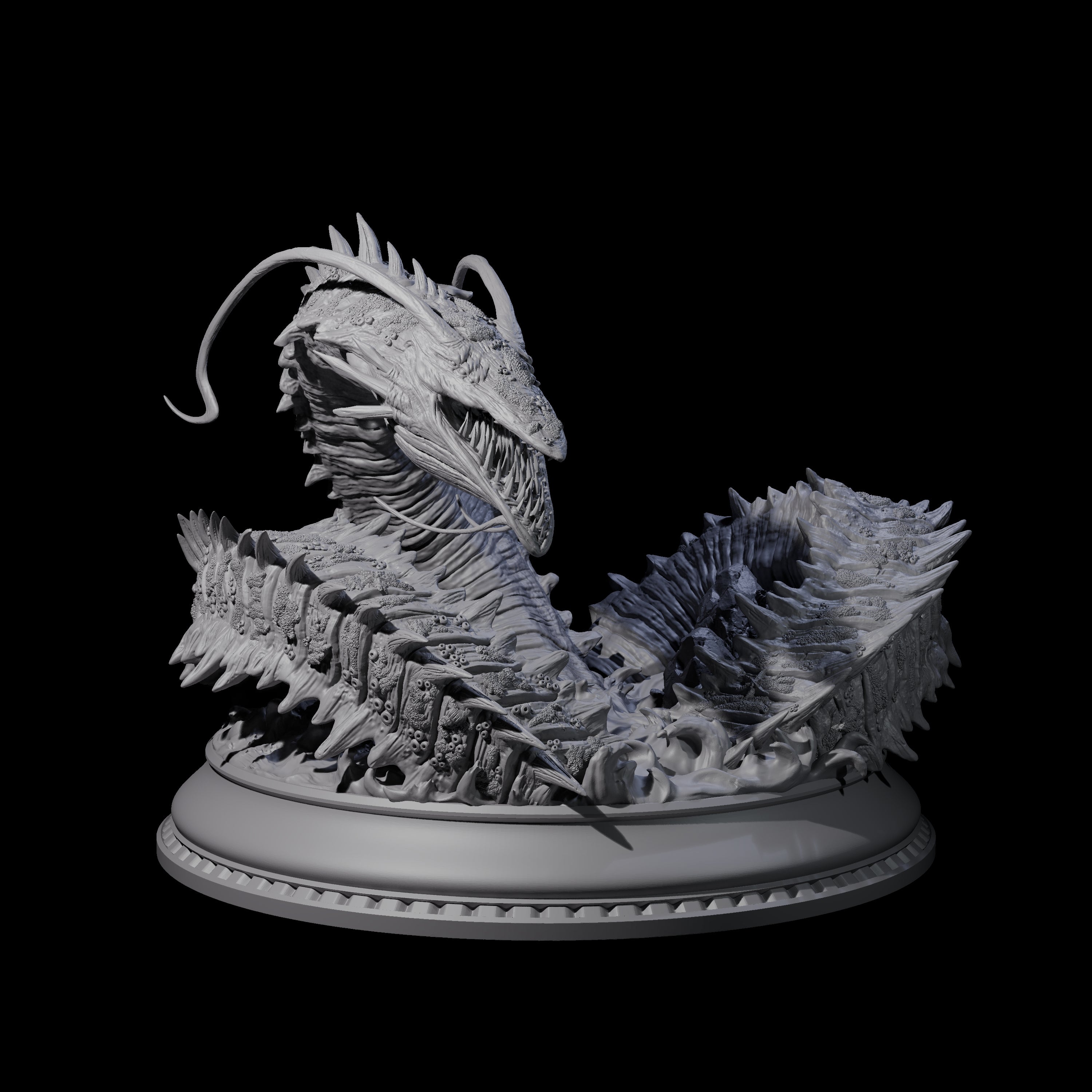 Frothing Leviathan Miniature for Dungeons and Dragons, Pathfinder or other TTRPGs