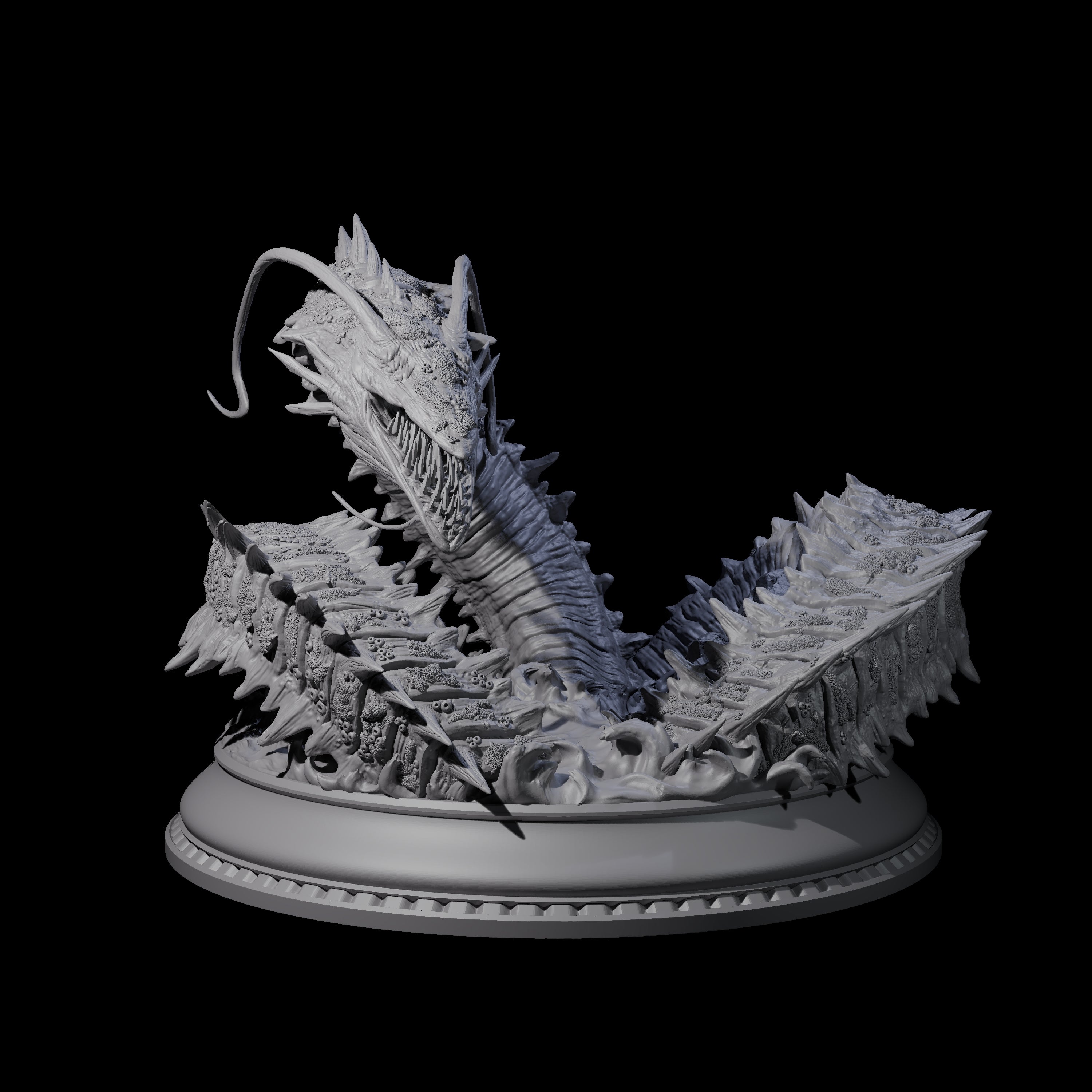 Frothing Leviathan Miniature for Dungeons and Dragons, Pathfinder or other TTRPGs