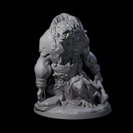 Frothing Ogre A Miniature for Dungeons and Dragons, Pathfinder or other TTRPGs