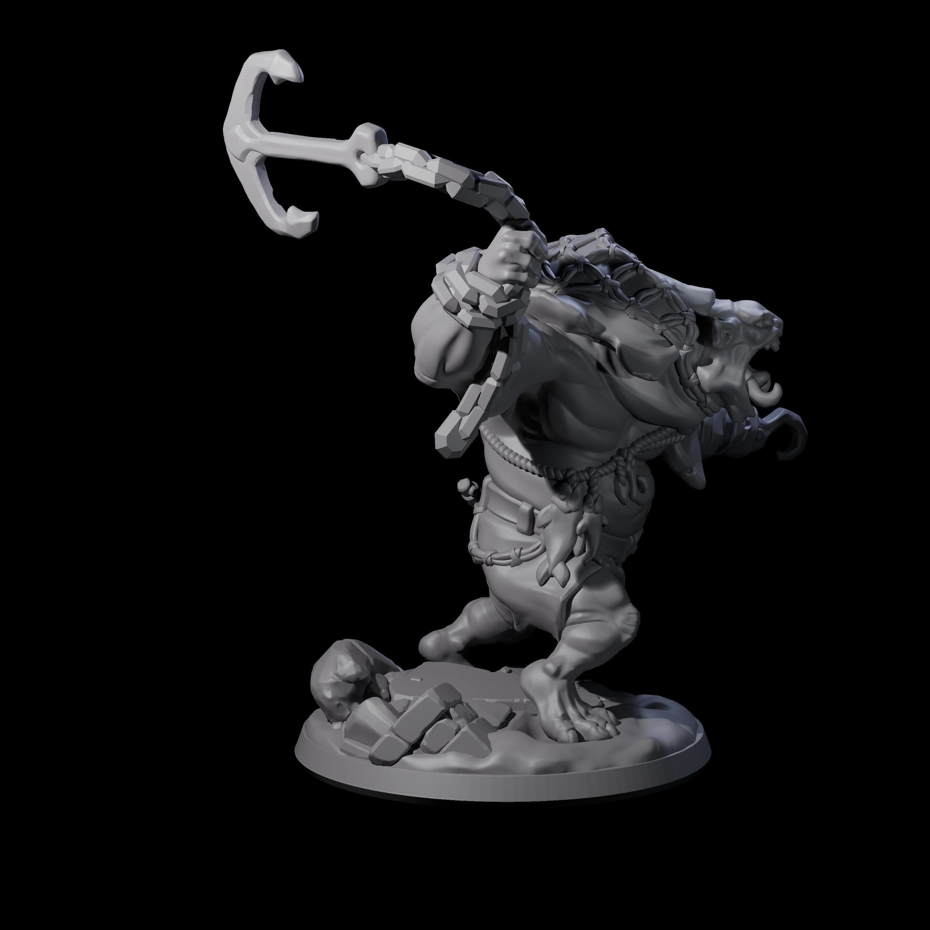 Frothing Ogre A Miniature for Dungeons and Dragons, Pathfinder or other TTRPGs