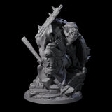 Frothing Ogre B Miniature for Dungeons and Dragons, Pathfinder or other TTRPGs