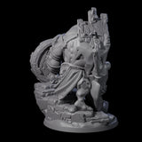 Frothing Ogre B Miniature for Dungeons and Dragons, Pathfinder or other TTRPGs