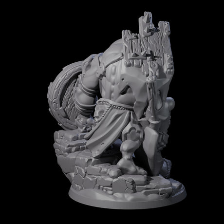 Frothing Ogre B Miniature for Dungeons and Dragons, Pathfinder or other TTRPGs