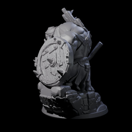 Frothing Ogre B Miniature for Dungeons and Dragons, Pathfinder or other TTRPGs