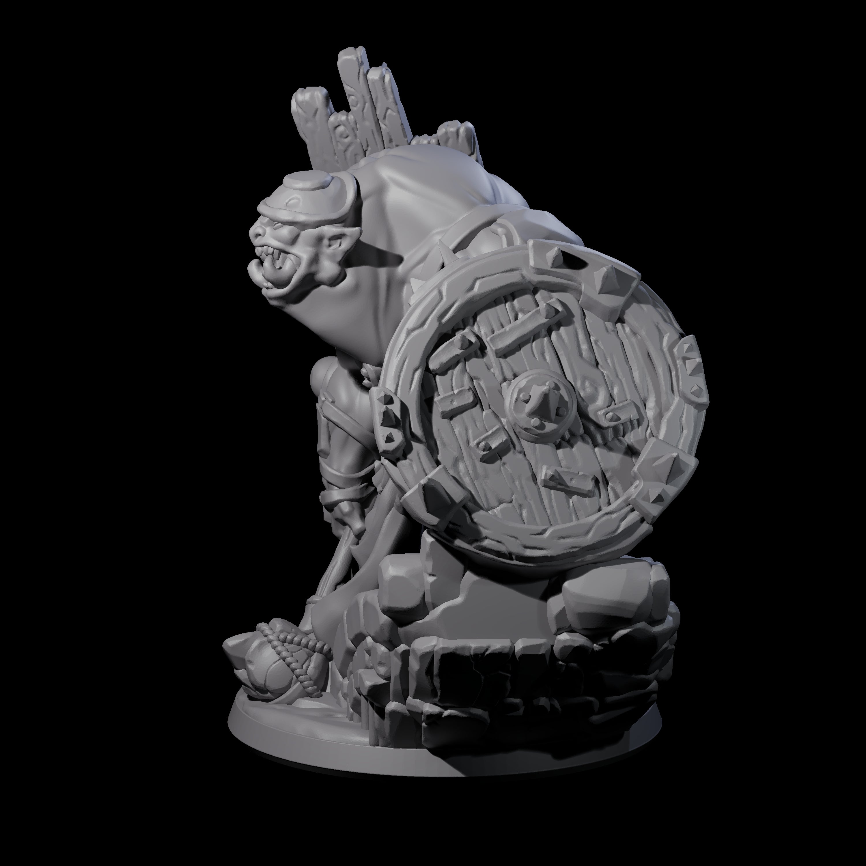 Frothing Ogre B Miniature for Dungeons and Dragons, Pathfinder or other TTRPGs