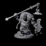 Frothing Ogre C Miniature for Dungeons and Dragons, Pathfinder or other TTRPGs