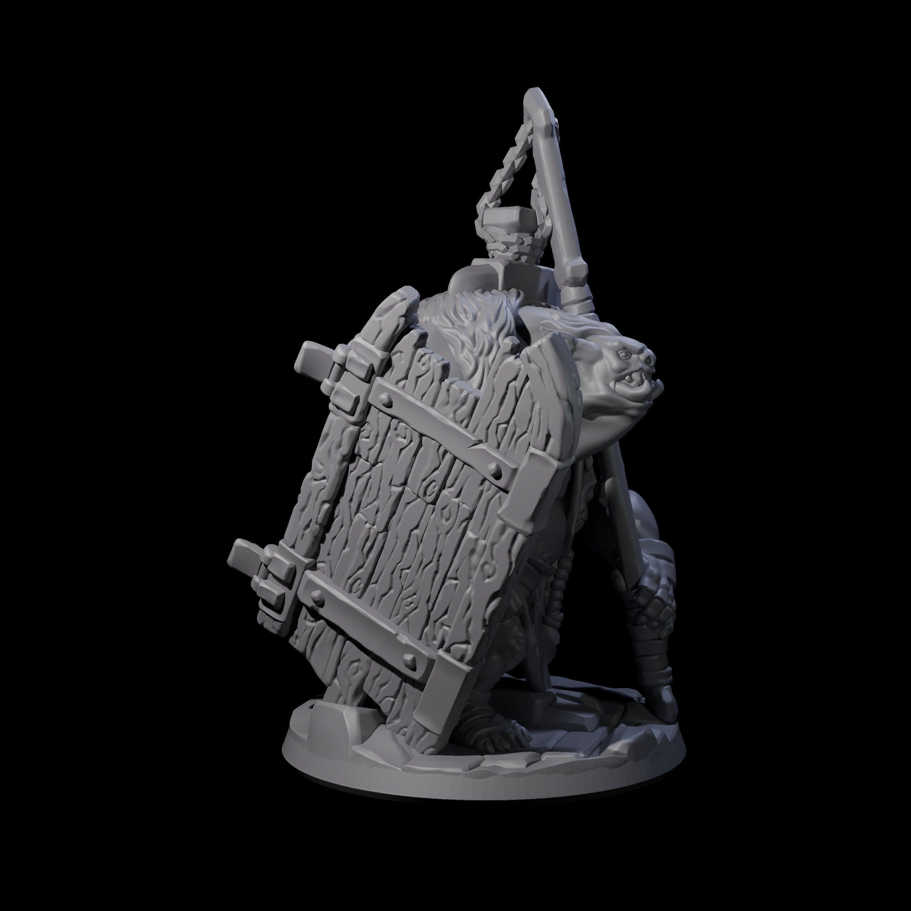 Frothing Ogre C Miniature for Dungeons and Dragons, Pathfinder or other TTRPGs