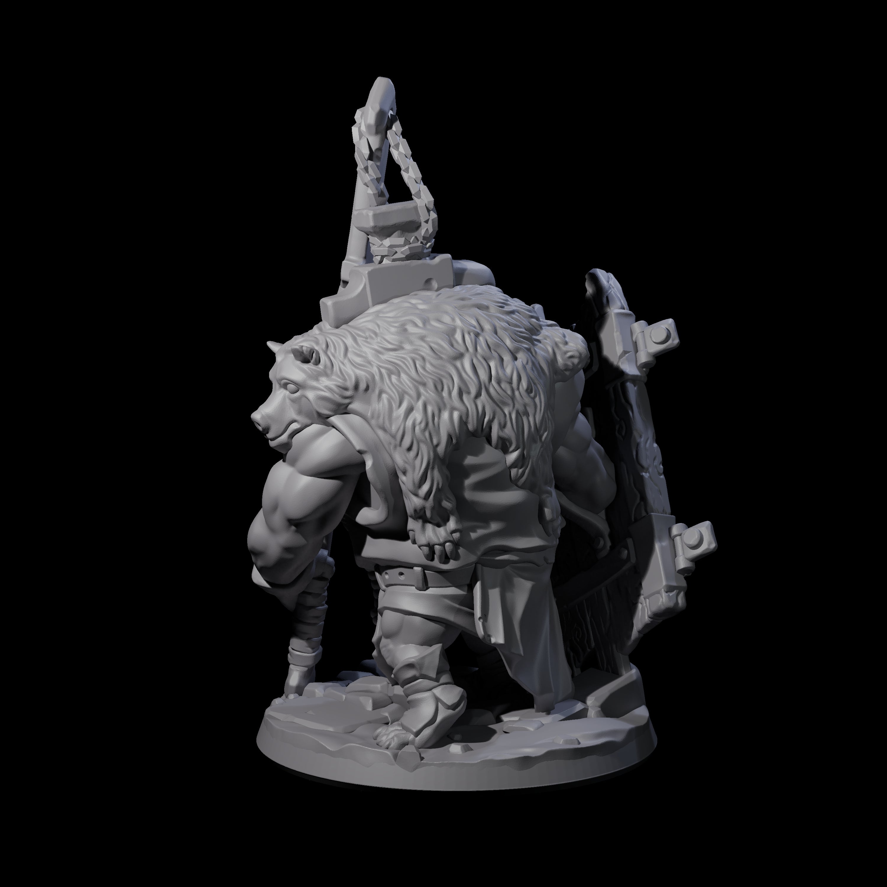 Frothing Ogre C Miniature for Dungeons and Dragons, Pathfinder or other TTRPGs