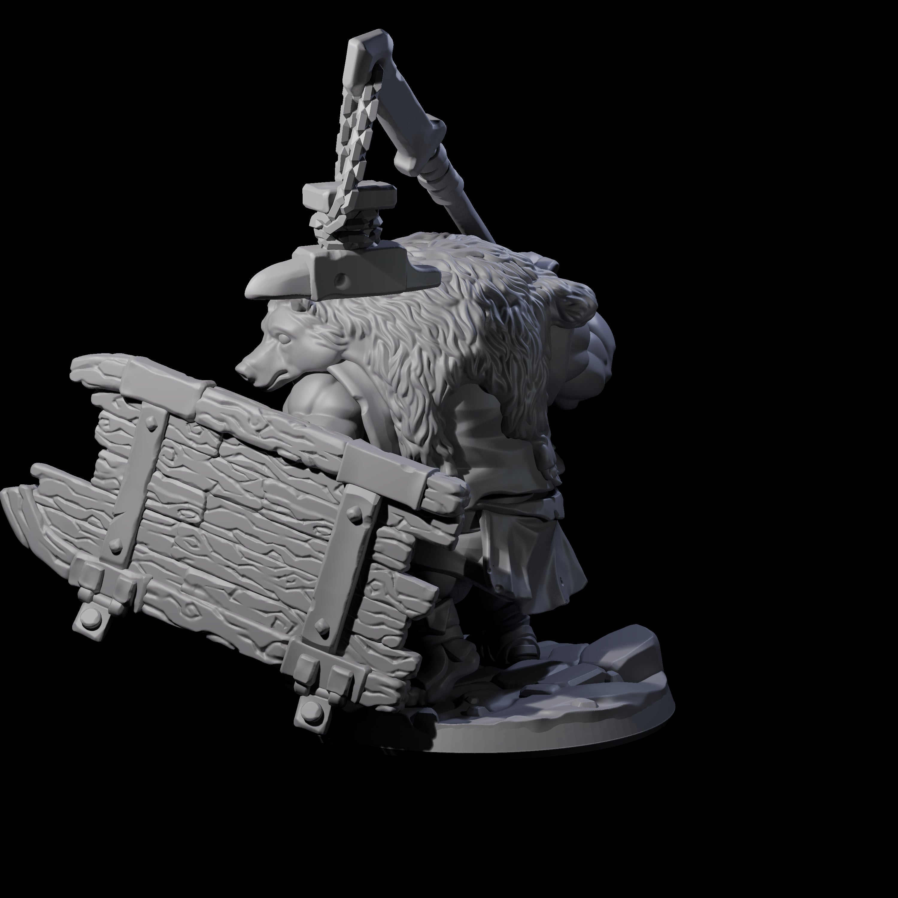 Frothing Ogre C Miniature for Dungeons and Dragons, Pathfinder or other TTRPGs