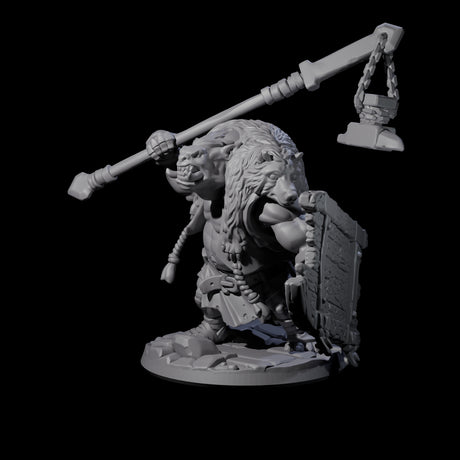 Frothing Ogre C Miniature for Dungeons and Dragons, Pathfinder or other TTRPGs