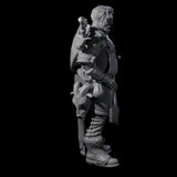 Frowning Scarred Veteran Miniature for Dungeons and Dragons, Pathfinder or other TTRPGs