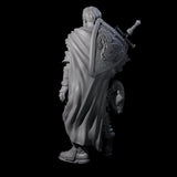 Frowning Scarred Veteran Miniature for Dungeons and Dragons, Pathfinder or other TTRPGs