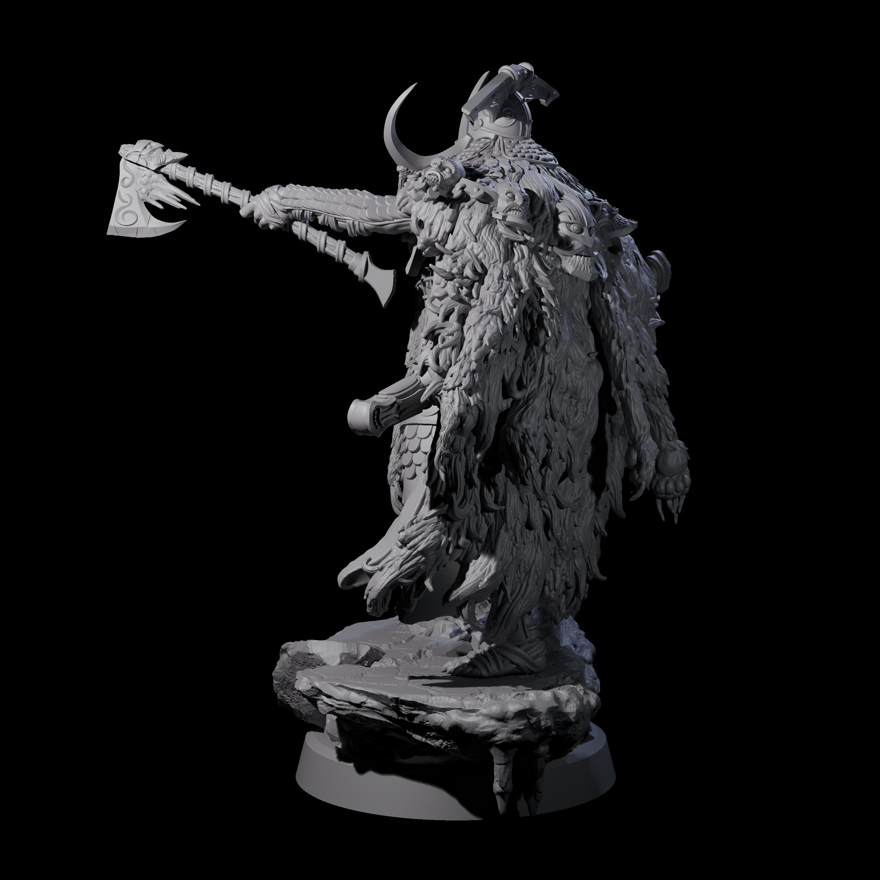 Frozen Expanse Draugr A Miniature for Dungeons and Dragons, Pathfinder or other TTRPGs