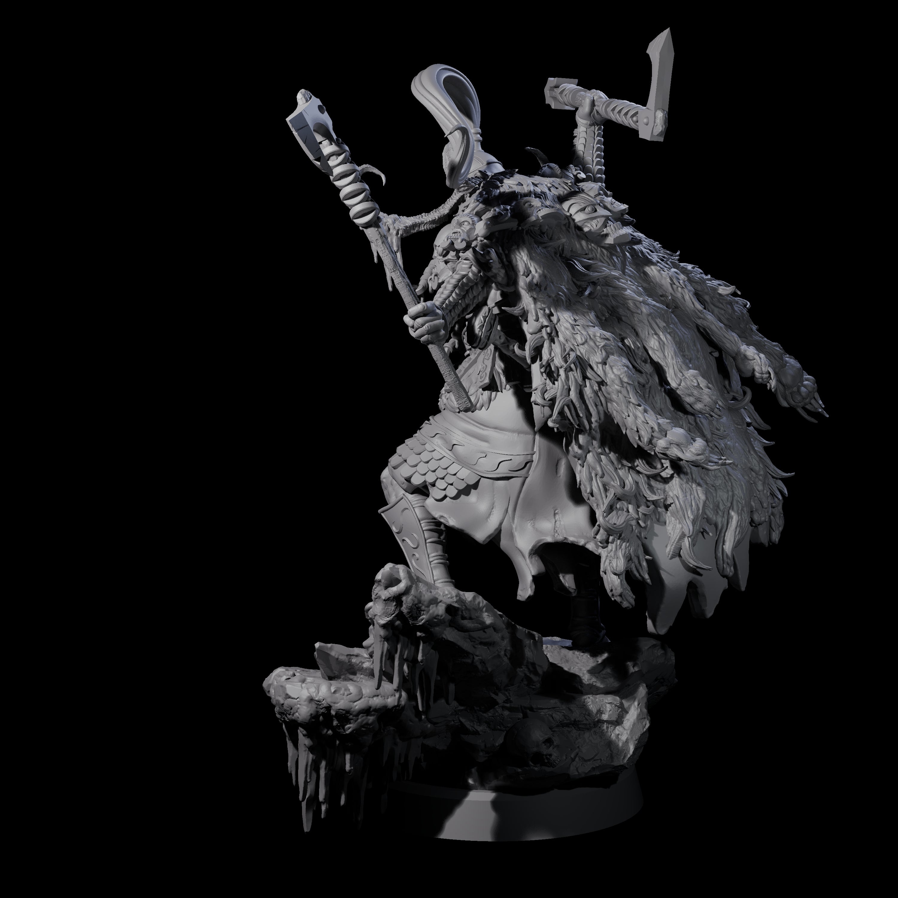 Frozen Expanse Draugr B Miniature for Dungeons and Dragons, Pathfinder or other TTRPGs