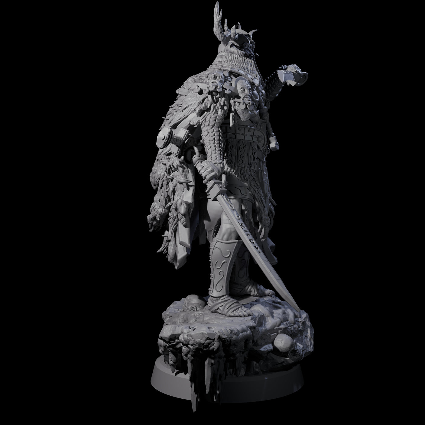 Frozen Expanse Draugr C Miniature for Dungeons and Dragons, Pathfinder or other TTRPGs