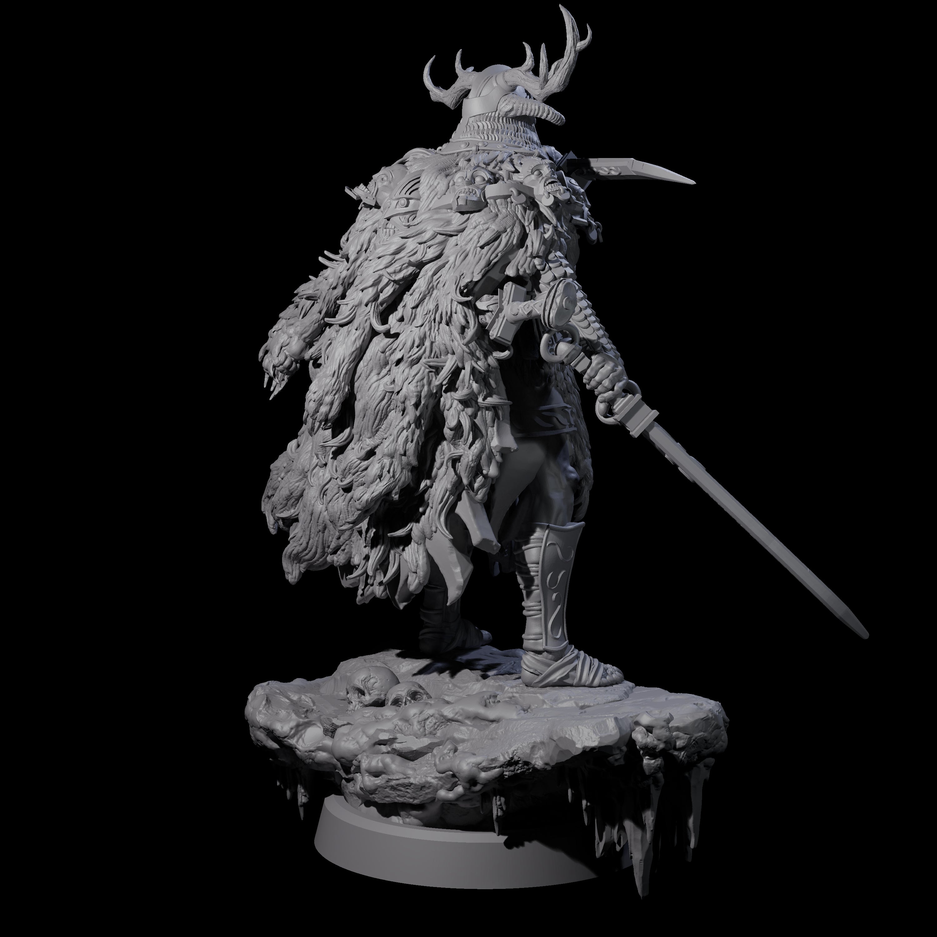 Frozen Expanse Draugr C Miniature for Dungeons and Dragons, Pathfinder or other TTRPGs