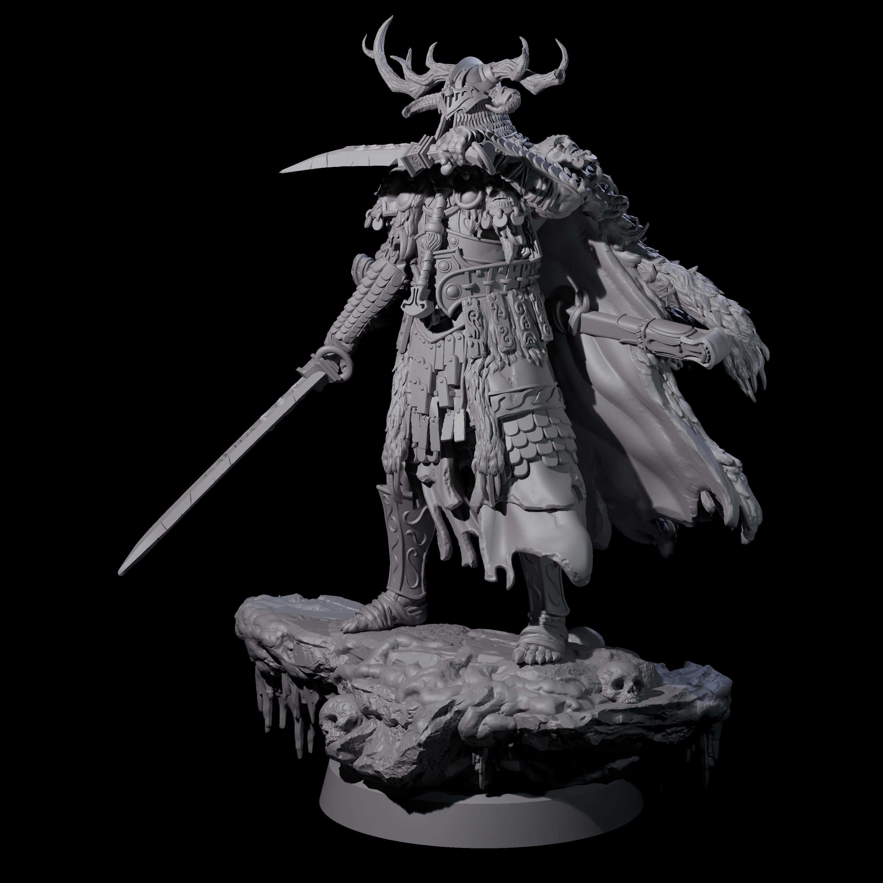 Frozen Expanse Draugr C Miniature for Dungeons and Dragons, Pathfinder or other TTRPGs