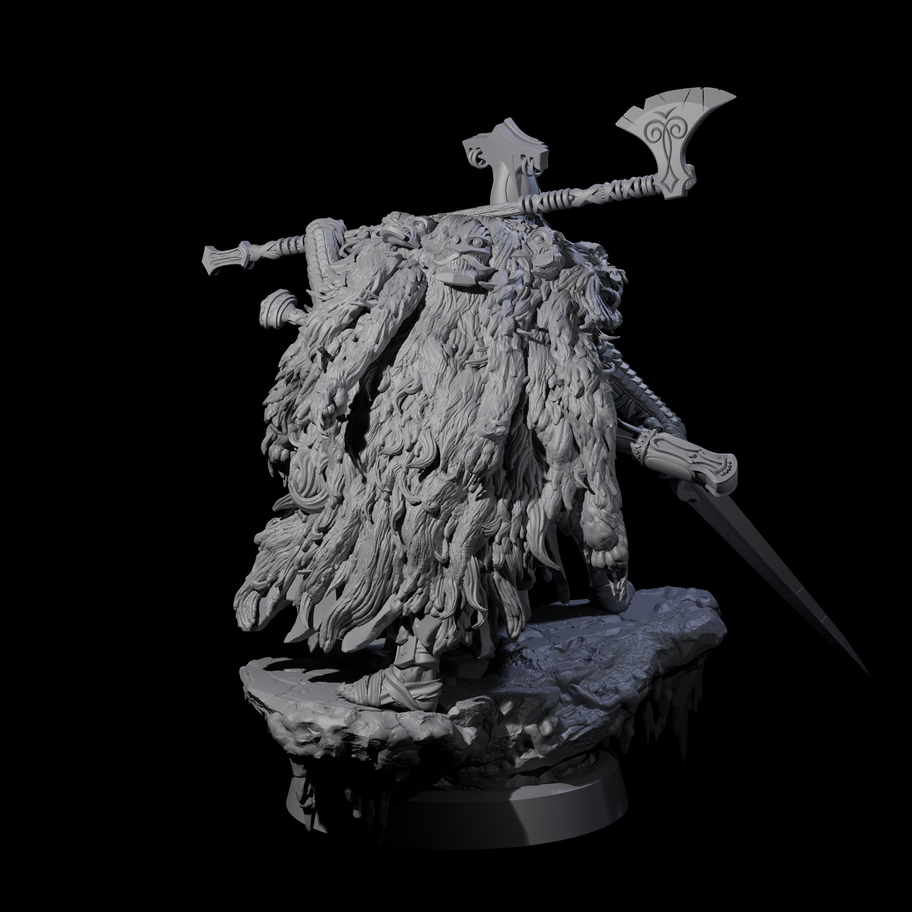 Frozen Expanse Draugr D Miniature for Dungeons and Dragons, Pathfinder or other TTRPGs