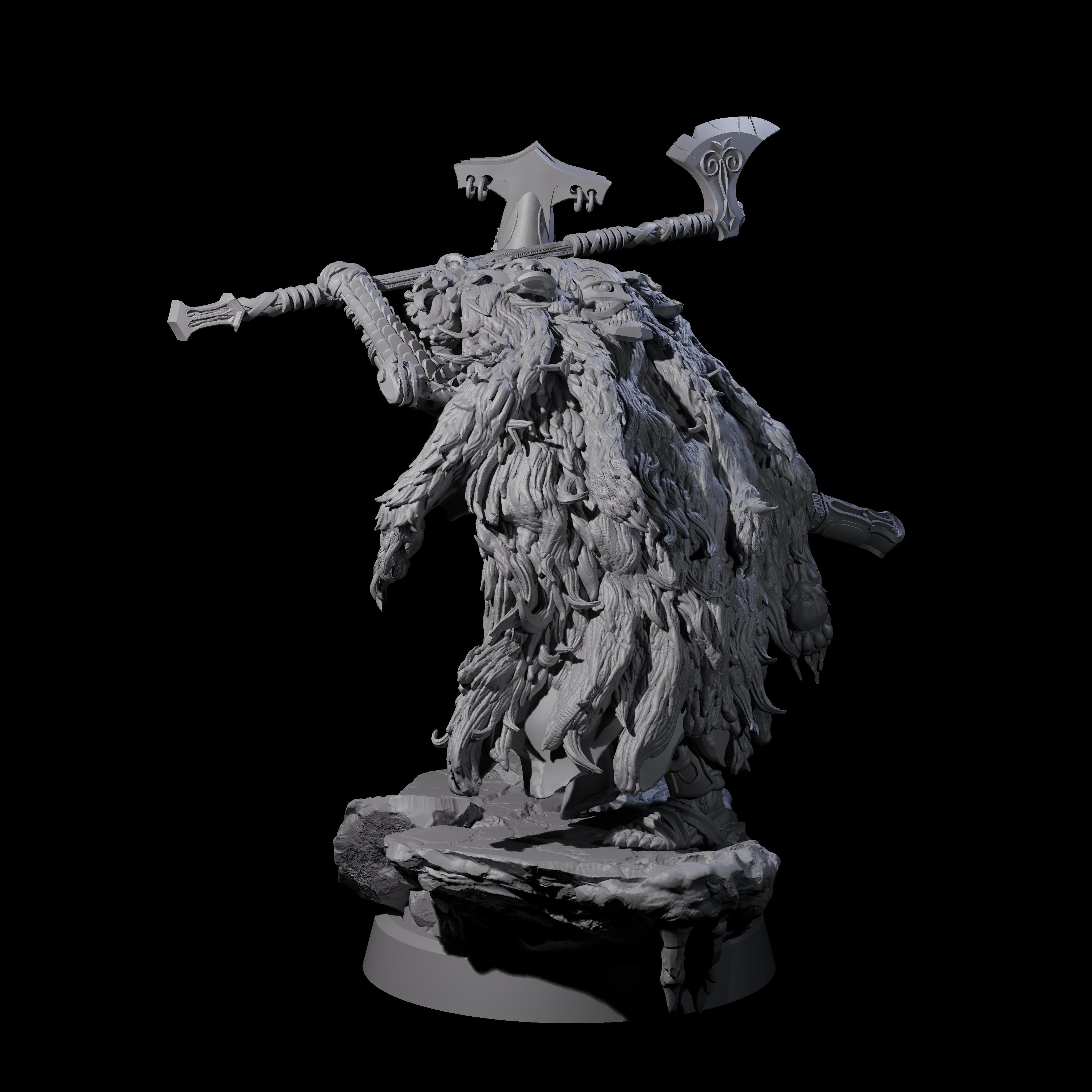 Frozen Expanse Draugr D Miniature for Dungeons and Dragons, Pathfinder or other TTRPGs