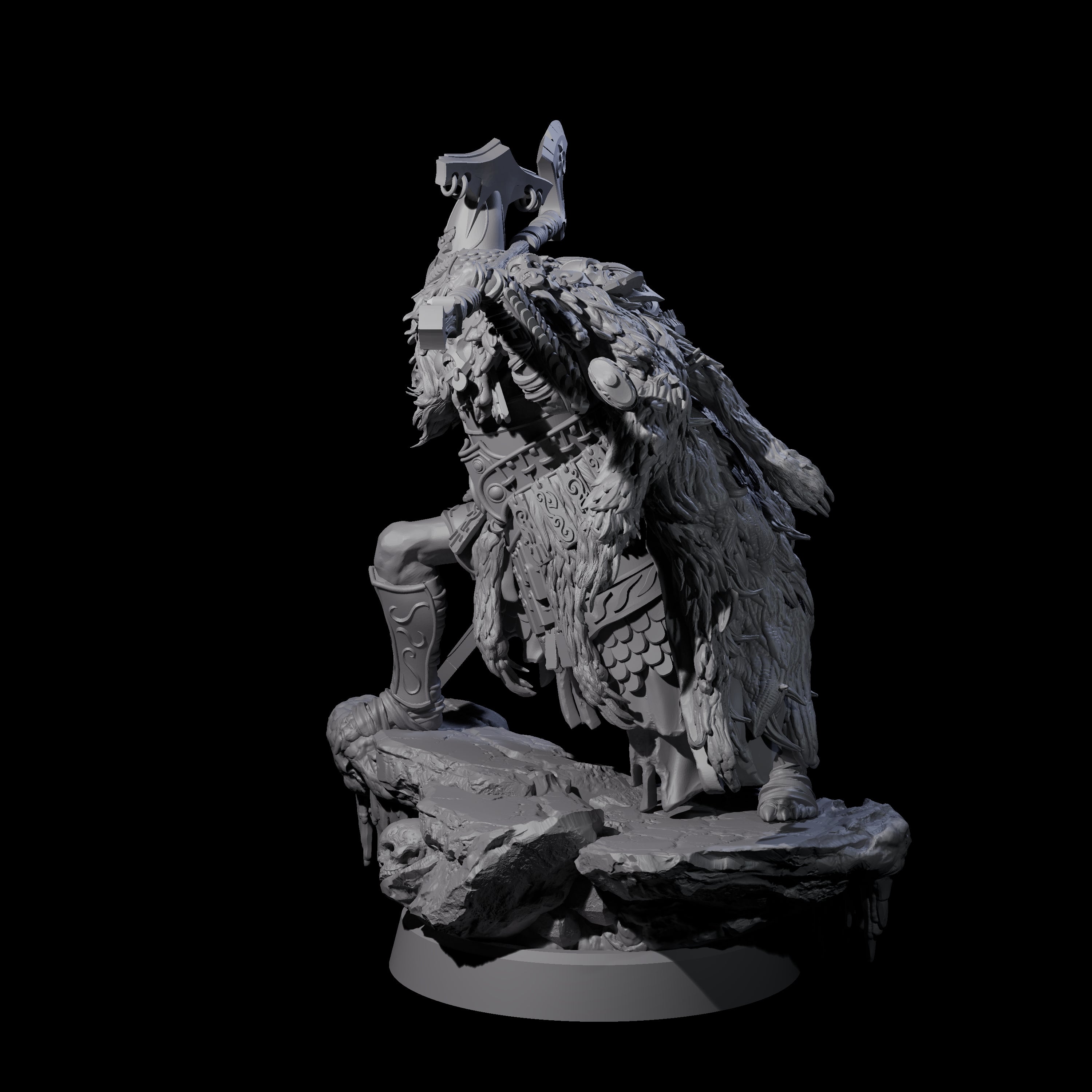 Frozen Expanse Draugr D Miniature for Dungeons and Dragons, Pathfinder or other TTRPGs