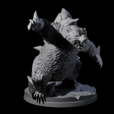 Frozen Polar Bear Beast A Miniature for Dungeons and Dragons, Pathfinder or other TTRPGs