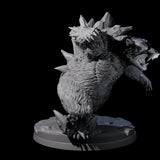 Frozen Polar Bear Beast A Miniature for Dungeons and Dragons, Pathfinder or other TTRPGs
