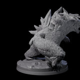 Frozen Polar Bear Beast A Miniature for Dungeons and Dragons, Pathfinder or other TTRPGs