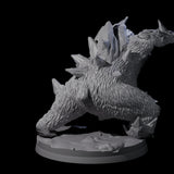 Frozen Polar Bear Beast A Miniature for Dungeons and Dragons, Pathfinder or other TTRPGs