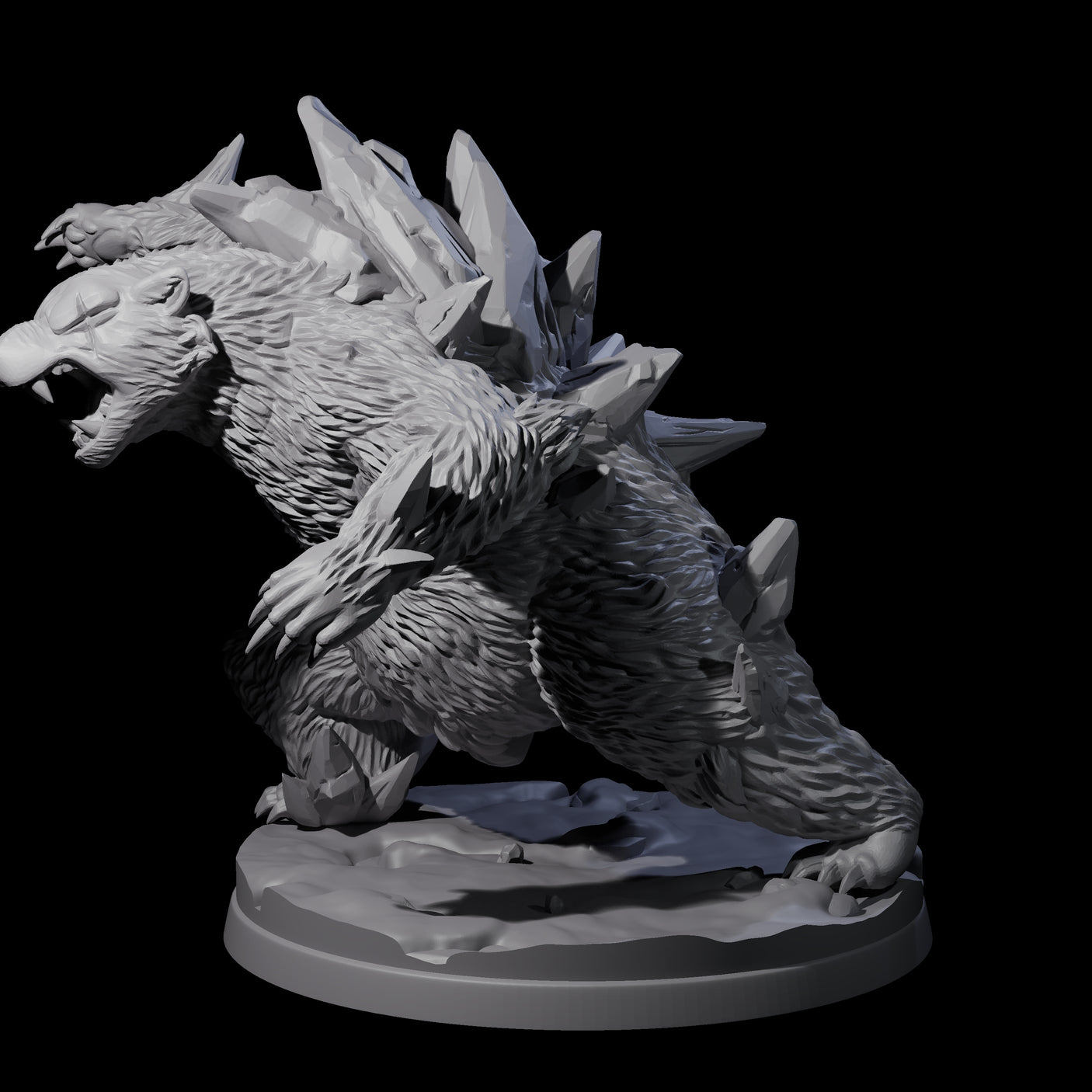 Frozen Polar Bear Beast A Miniature for Dungeons and Dragons, Pathfinder or other TTRPGs