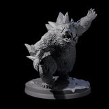Frozen Polar Bear Beast B Miniature for Dungeons and Dragons, Pathfinder or other TTRPGs