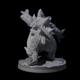Frozen Polar Bear Beast B Miniature for Dungeons and Dragons, Pathfinder or other TTRPGs