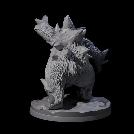Frozen Polar Bear Beast B Miniature for Dungeons and Dragons, Pathfinder or other TTRPGs