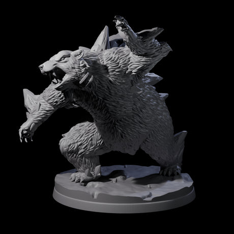 Frozen Polar Bear Beast B Miniature for Dungeons and Dragons, Pathfinder or other TTRPGs