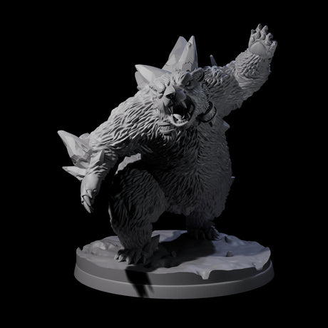 Frozen Polar Bear Beast B Miniature for Dungeons and Dragons, Pathfinder or other TTRPGs