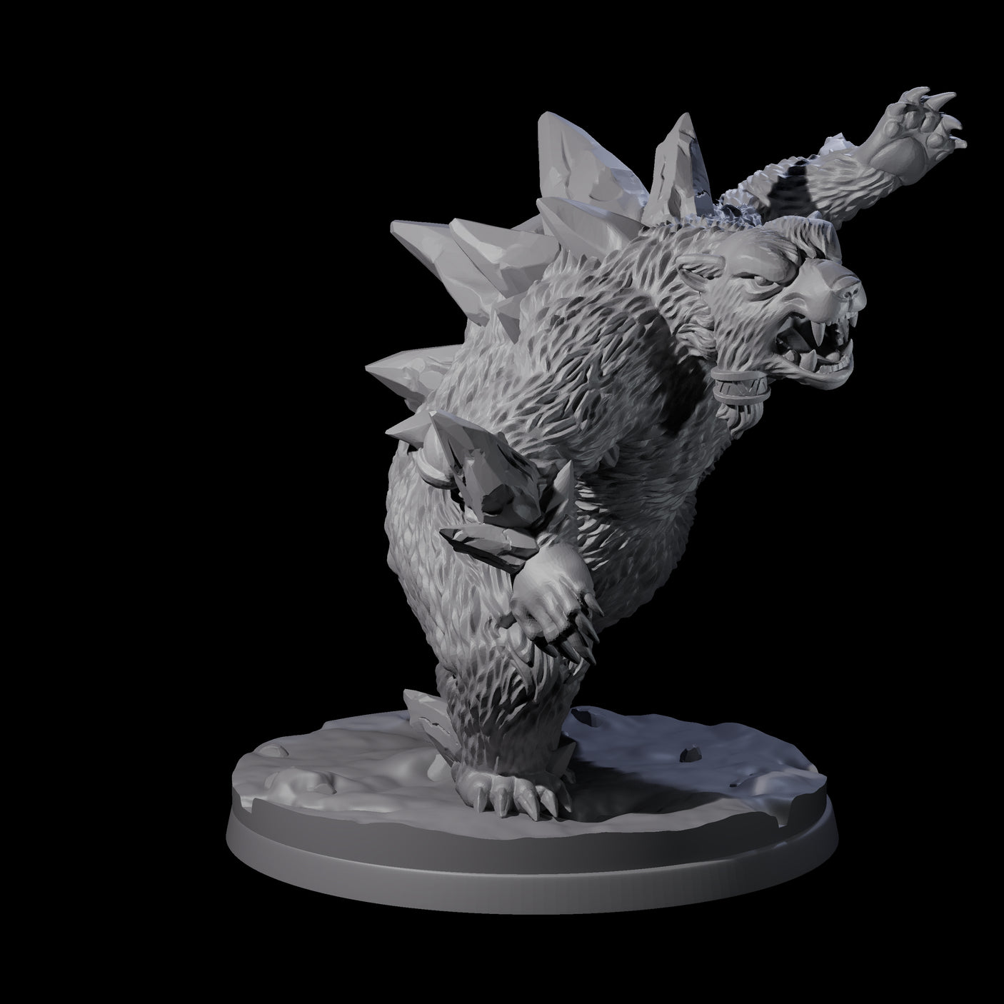 Frozen Polar Bear Beasts Miniature for Dungeons and Dragons, Pathfinder or other TTRPGs