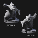 Frozen Polar Bear Beasts Miniature for Dungeons and Dragons, Pathfinder or other TTRPGs