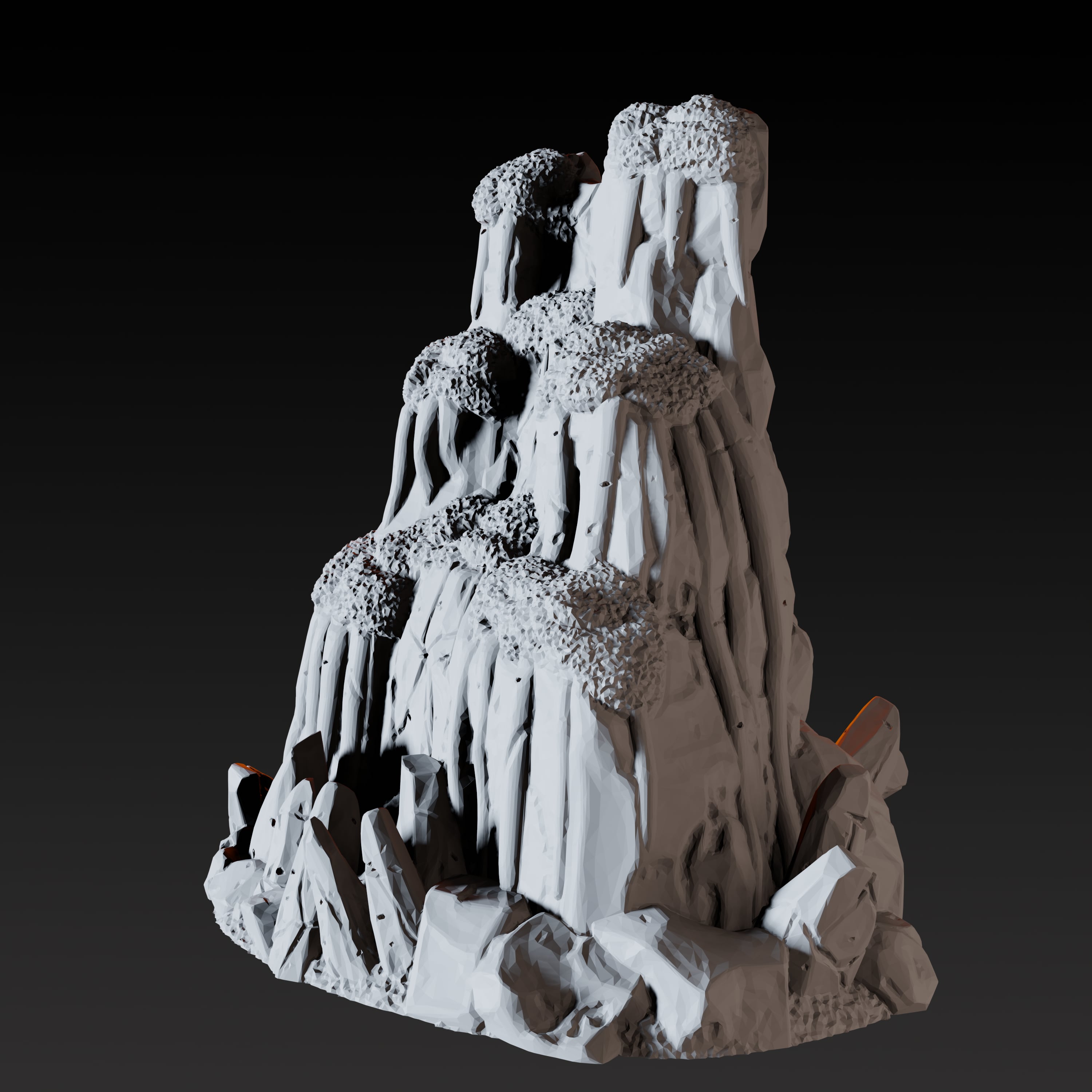 Frozen Waterfall A - Arctic Scatter Terrain Miniature for Dungeons and Dragons - Myth Forged