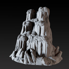 Frozen Waterfall A Miniature for Dungeons and Dragons, Pathfinder or other TTRPGs
