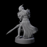 Full Helm Elf Blademaster A Miniature for Dungeons and Dragons, Pathfinder or other TTRPGs