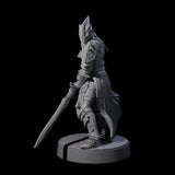 Full Helm Elf Blademaster A Miniature for Dungeons and Dragons, Pathfinder or other TTRPGs